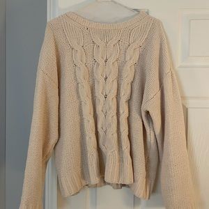 American Eagle Cream Colored Sweater